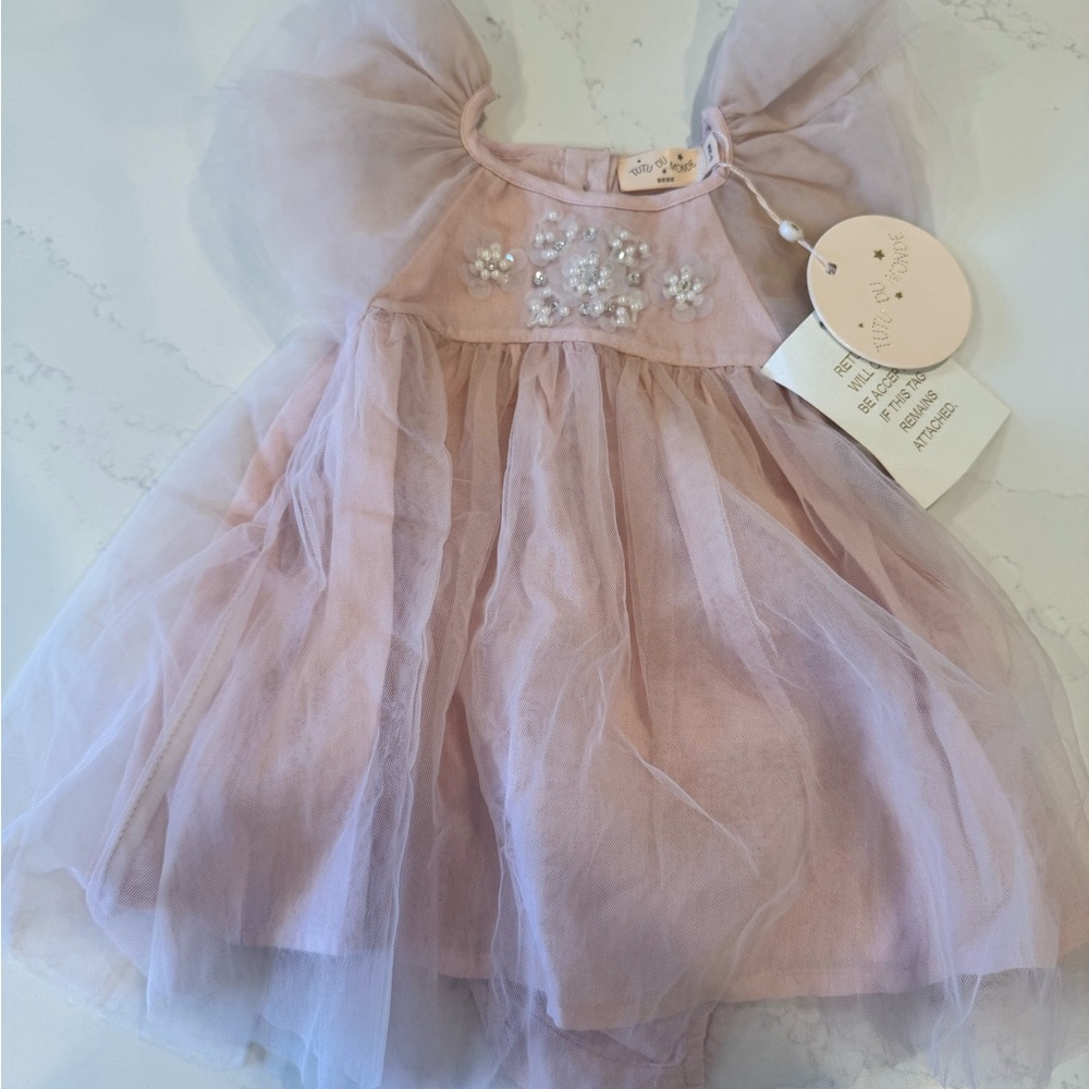NWT! Tutu Du Monde Pink Tulle Dress - 3 mos